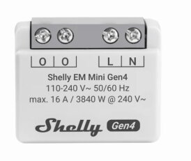 Modul pro měření spotřeby SHELLY EM MINI GEN4 16A, WiFi, Bluetooth,Zigbee,Matter