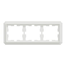 Rámeček Merten D-Antique, trojnásobný, lotus white, lesklý plast MEG4030-4735