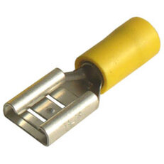 Objímka plochá poloizolovaná, průřez 4-6mm2/9,5x1,2mm PVC (GF-F912) OPP 6-91