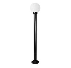 NADIR Černá, sloupek + mléčná koule, 1xE27, max 15W, IP44 116004_02