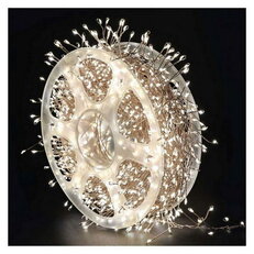LED nano řetěz na cívce, měděný, 9,6 m, venkovní, teplá, časovač, EMOS D3FW02