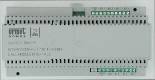 Urmet 1083/75 Interface pro 4 vchody a 4 stoupačky, 10 DIN modulů