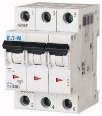 Jistič Eaton PL6-B20/3 (6kA) 20A 3-pólový 286590