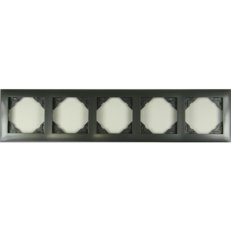 5-rámeček, AQUARELLA (metalic plast) 90950 TIS šedá ELKO EP 5603011068677