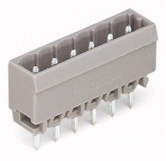 Konektor s pájecími piny THT, pájecí kontakt 1,0x1,0 mm, rovné, šedá 9pól.