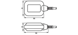 Plovákový spínač Champ 2 vyprazdňování/plnění, kabel 3 m DOEPKE 09921003