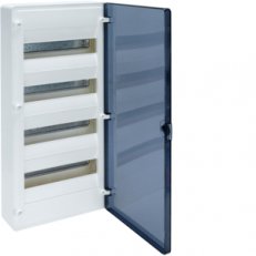 Hager VS412TS Rozvodnice násť. golf,IP40,4-řadá,48 mod,transp. dvířka