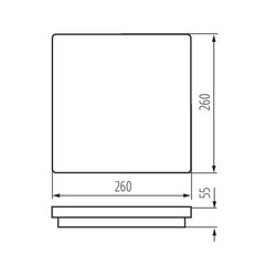 Kanlux 33384 BENO 24W WW-L-GR Přisazené svítidlo LED