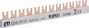 Propojovací lišta IZ10/1F/12 1p 12M 63A 10mm2 vidlice ETI 002921143