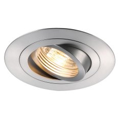 Svítidlo typu downlight NEW TRIA XL ROUND GU10 kartáč. hliník 50 W SLV 113446