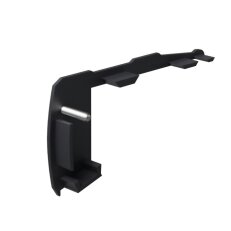 Záslepka KLUŚ STEP-L pro AL profil, černá /24125/ ALUMIA C28007C07