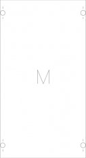 1M00A -montážní modul 250x450mm s krytem
