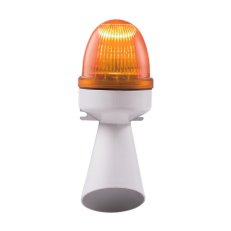 Houkačka s optickou signalizací SEM LED 240V AC IP43 95 dB oranžová trvalý tón