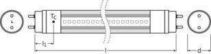 Světelný zdroj LED TUBE T8 ENTRY EM 16 W/6500 K 1200 mm LEDVANCE 4099854075063