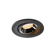 NUMINOS MOVE S, zápustné stropní svítidlo černé/chrom 2700 K 55° SLV 1005327