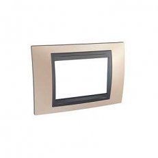 Unica Top Krycí rámeček trojmodulový, Onyx Copper/Grafit SCHNEIDER MGU66.103.296