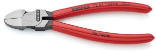 Boční štípací kleště na umělou hmotu kulatá hlava 160 mm KNIPEX 72 01 160 KA