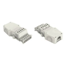 Zástrčka S pouzdrem s odlehčením tahu 5pól. bílá WAGO 831-3205/1020-050