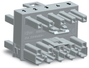 Rozdělovač s 3 výstupy 5pól. Kód. B šedá WAGO 770-1744