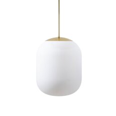Závěsné LED svítidlo se skleněným stínidlem OSMONT TANIA P2 HP 59W IP40 3K mosaz