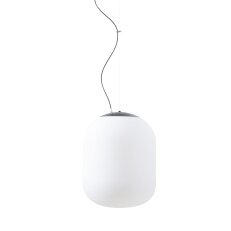 Závěsné LED svítidlo se skleněným stínidlem OSMONT TANIA L2 HP 59W IP40 3K černá