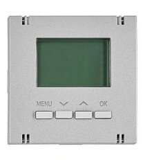 Kryt termostatu pro topení/chlazení, digitální, stříbrný SCHRACK EV123362--