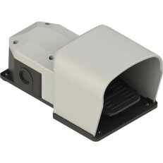 Nožní spínač PX42030, šedý, IP53 (2NO+2NC), dvoustupňový, bez pojistky, M20x1,5