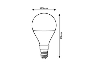 Světelný zdroj SMD LED, E27 A65, 22W, 2450lm, 3000K RABALUX 79117