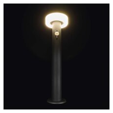 LED zahradní solární sloupkové svítidlo s čidlem soumraku TERION 12,5x12,5x50 cm
