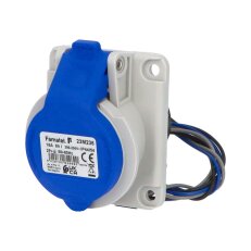 Zásuvka vestavná 23M236 IP44-54/230V/16A/3P 6h, šikmá 10°, mikrospínač SpeedPRO