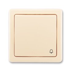 ABB Swing Ovládač zapínací symbol zvonek ř.1/0 10A krémová BLISTR