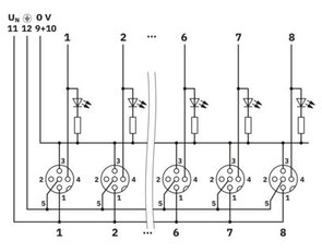 Rozvodná skříň SACB-6/ 6-L-M23 PHOENIX CONTACT 1692420
