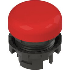 Světelná čočka d22mm, Čočka: bez symbolu, červená, Plochý, plast, černá, IP67