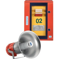 Siréna evakuační BOX SEO 1 ETH 20 MD/4U AA 12/24V ACDC IP6X 110 dB 4 tóny 55309