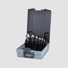 Sada kuželových a odhrotovacích záhlubníků 6,3-20,5mm DIN 335 6 dílů RU102152RO