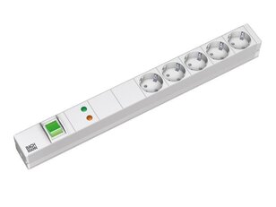 Bachman 333.403 19'' 1U 5xCEE7/3 1xswitch 1xOVP power 2m CEE7/7