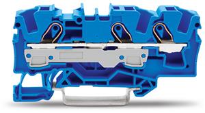3vodičová průchozí svorka 6mm2 pro aplikace Ex e II a Ex i modrá WAGO 2006-1304