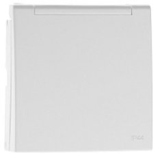 Kryt zásuvky Schuko sklopný, krytí IP44 90634 TBR bílá ELKO EP 5603011064358