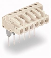 Konektor (zásuvka) pro řadové svorky, kolíky 0,6x1 mm 3pól.