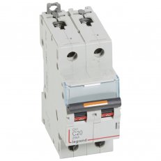 DX3 JISTIČ, 2 PÓLOVÝ, CHAR. C,20A 25KA LEGRAND 409769