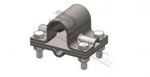 DT TECHNIC 444000 SJ 01 b nerez Svorka k jímací tyči