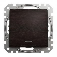 Sedna D/E Přepínač střídavý ř.6 orientační kontrolka, Wenge SCHNEIDER SDD181106L