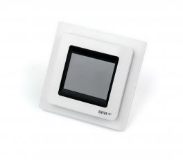 DEVIreg Touch s designovým rámečkem, bílá barva, odstín RAL 9003 Devi 140F1071