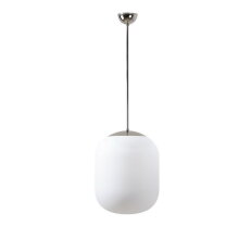 Závěsné svítidlo se skleněným stínidlem OSMONT TANIA P1 13W IP40 E27 chrom