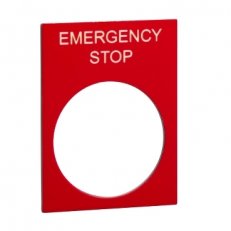 Schneider ZB2BY2330 ŠTÍTEK 30 x 40 ´EMERGENCY STOP´
