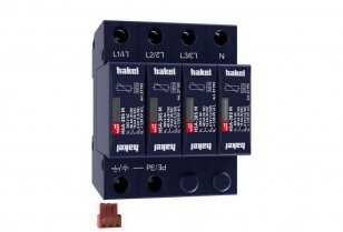 Svodič rázového přepětí HSA-385/4+0 M S SPD typ 2+3 HAKEL 27539