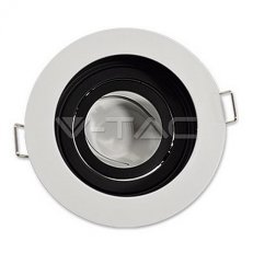 GU10 Housing Round White,  VT-781