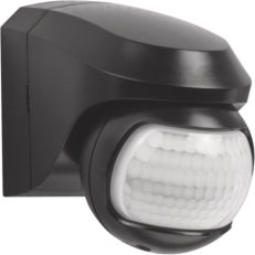 Detektor pohybu pro venkovní použití 30V AC, 140°, 12m, black NIKO 351-03145