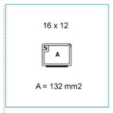 Minikanál samolepící s odklápěcím víkem 16x12 - bílá IBOCO I-TMR 16X12 W 00621