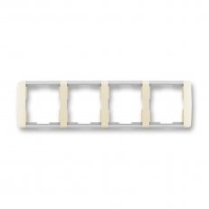 ELEMENT Čtyřrámeček vodorovný slonová kost/led. bílá ABB 3901E-A00140 21